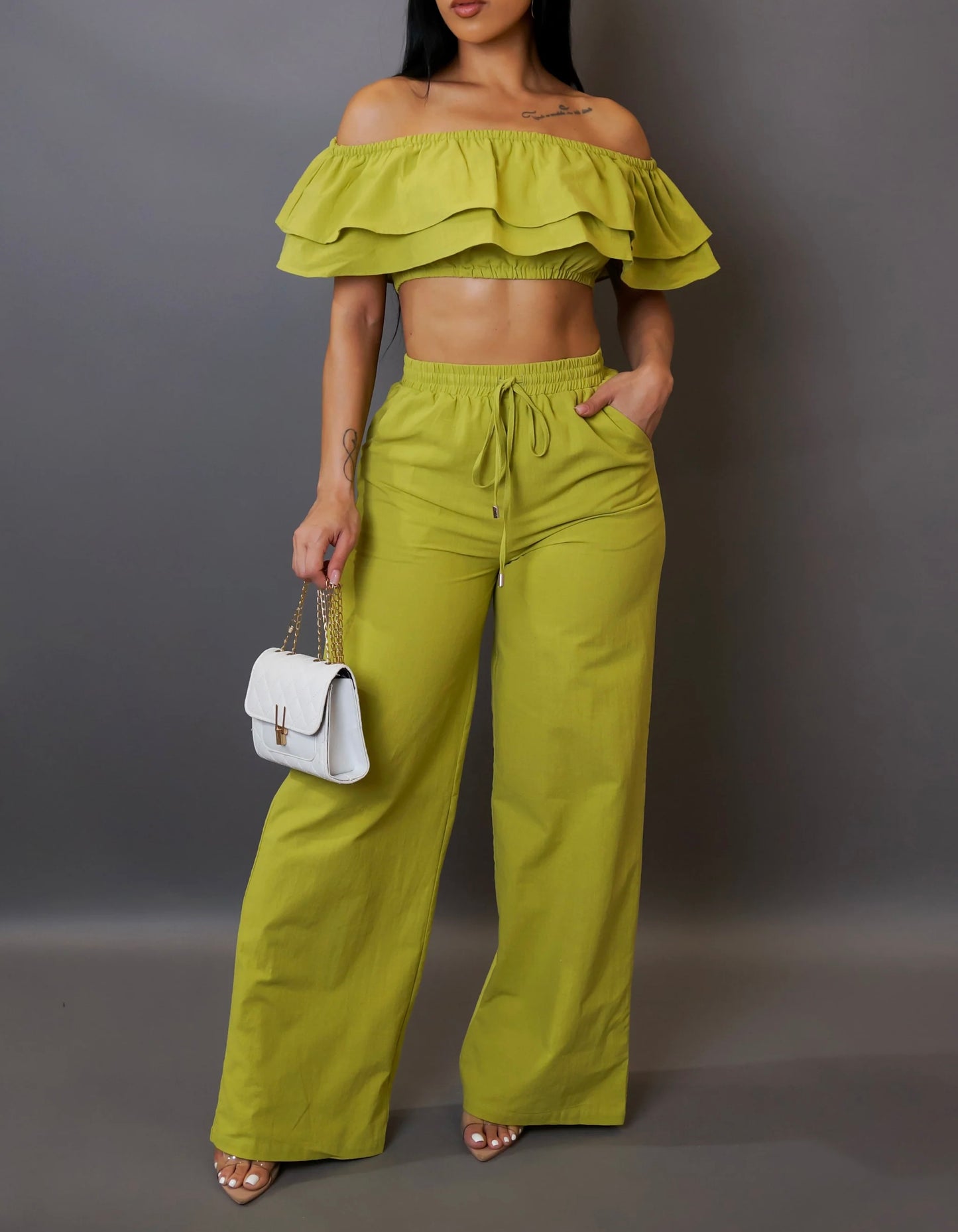 ‘GENEVIEVE’ pant set (2 colors)