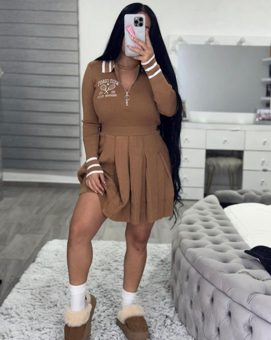 WEST COAST' tennis dress (2 colors) Busy Boutique WEST COAST' tennis dress (2 colors) Busy Boutique