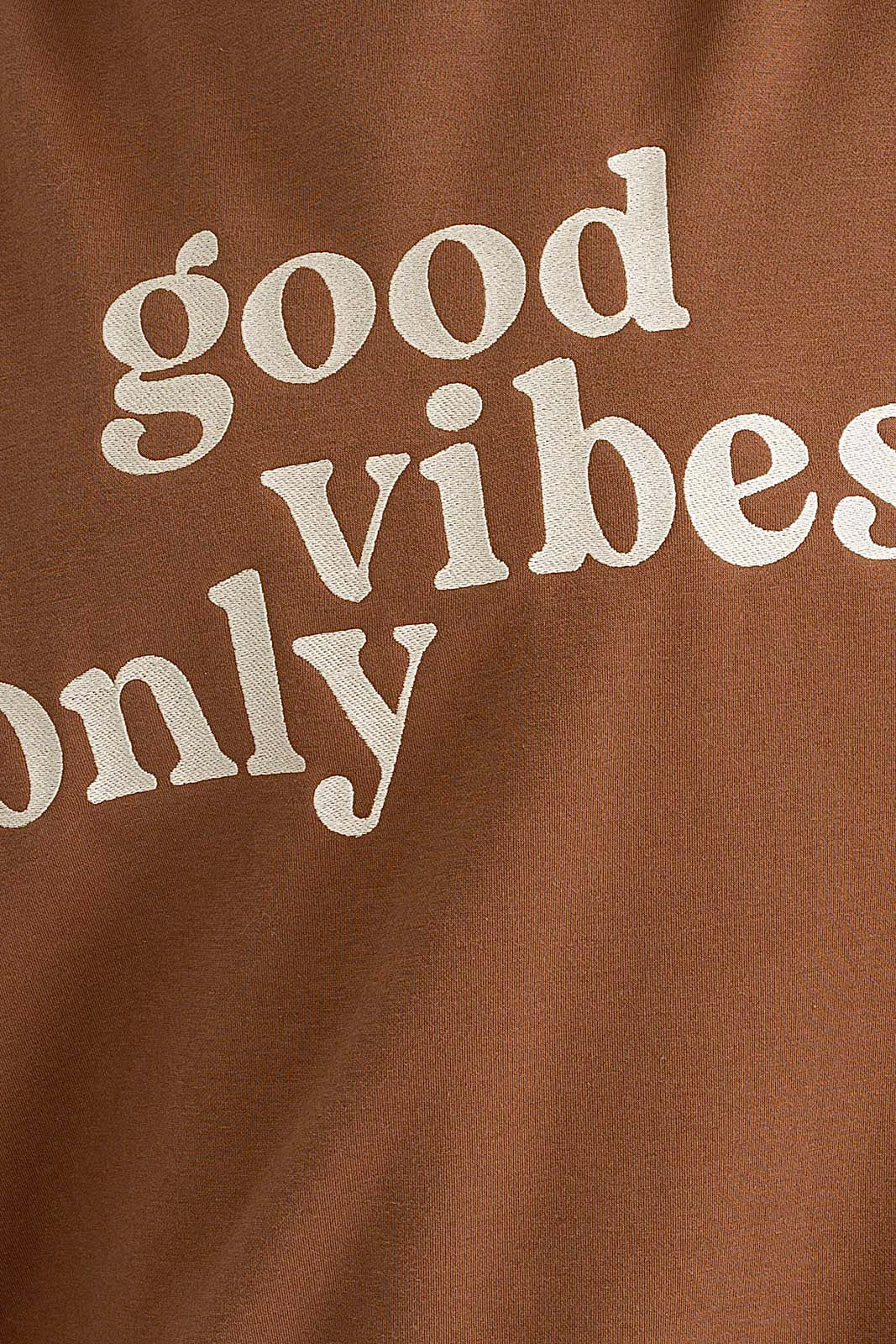 ‘GOOD VIBES’ embroidered sweatshirt