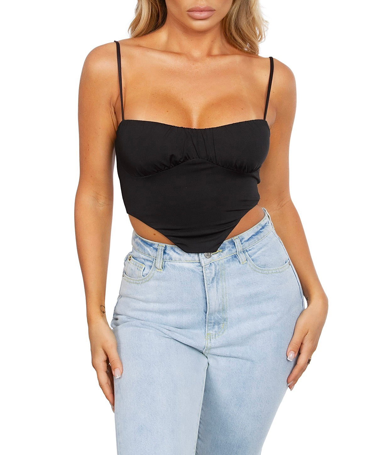 ‘DAMALI’ angled cut top (5 colors)