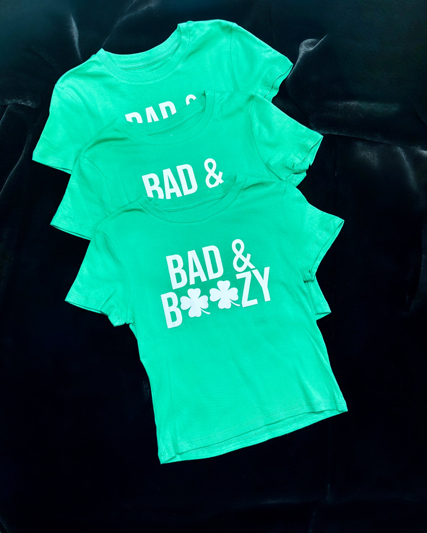 ‘BAD & BOOZY’ crop top