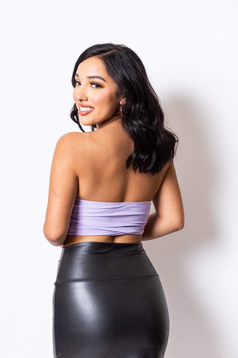 ‘RAE’ strapless crop top (7 colors)