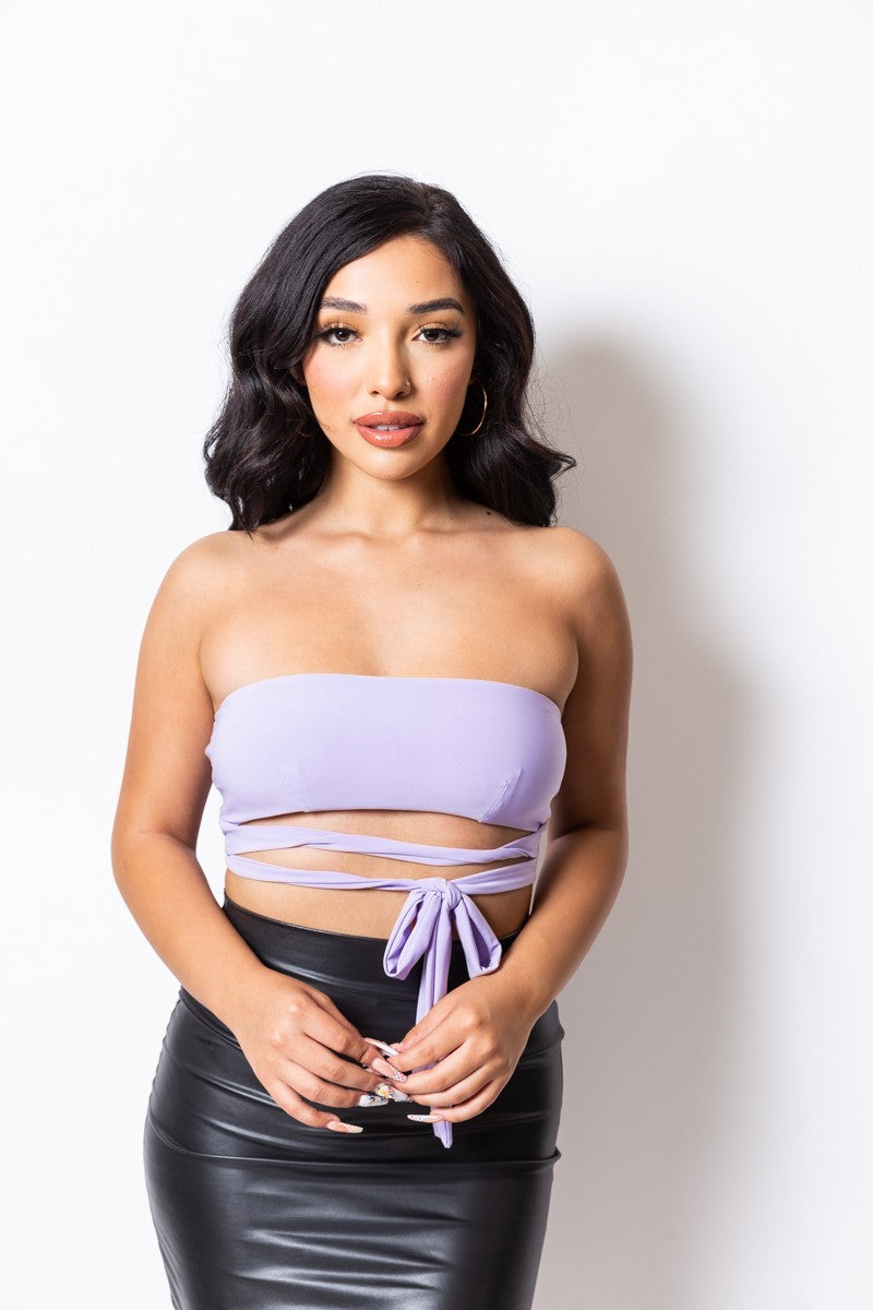 ‘RAE’ strapless crop top (7 colors)