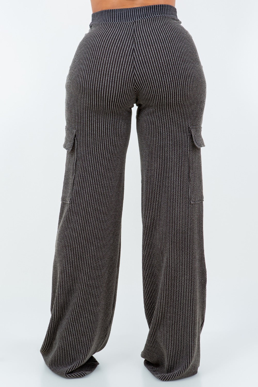 ‘TOYA’ cargo knit ribbed pants (5 colors)