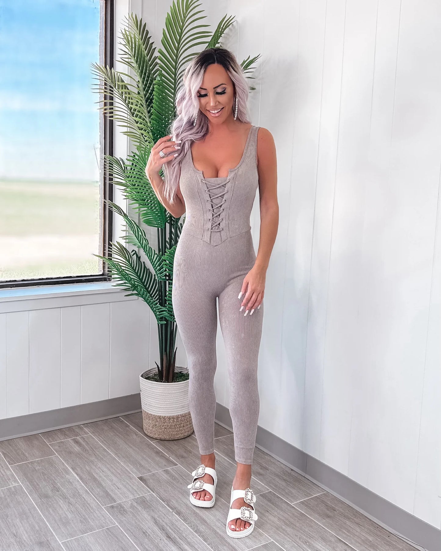 ‘GIA’ jumpsuit- grey