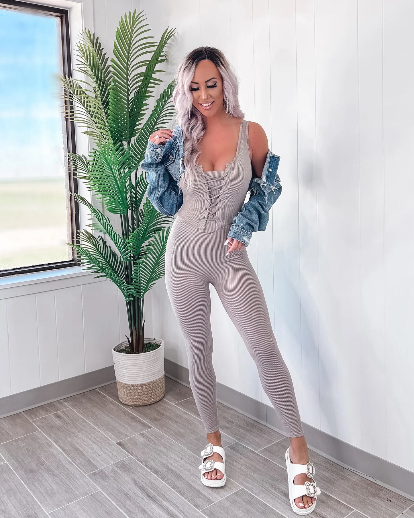 ‘GIA’ jumpsuit- grey