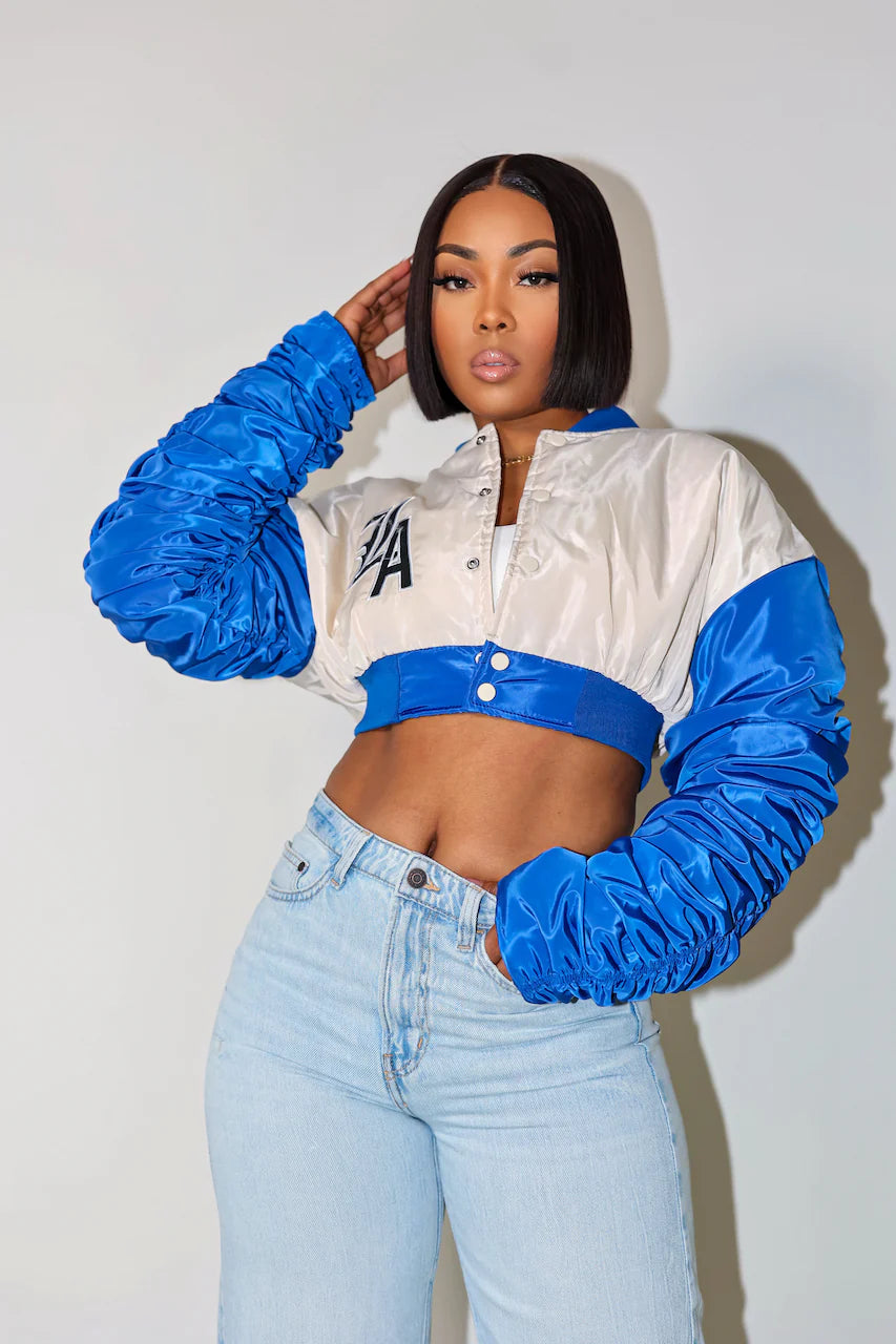 ‘CALI LOVE’ cropped jacket