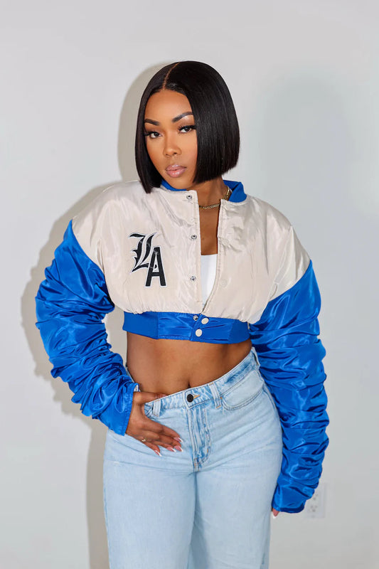 ‘CALI LOVE’ cropped jacket