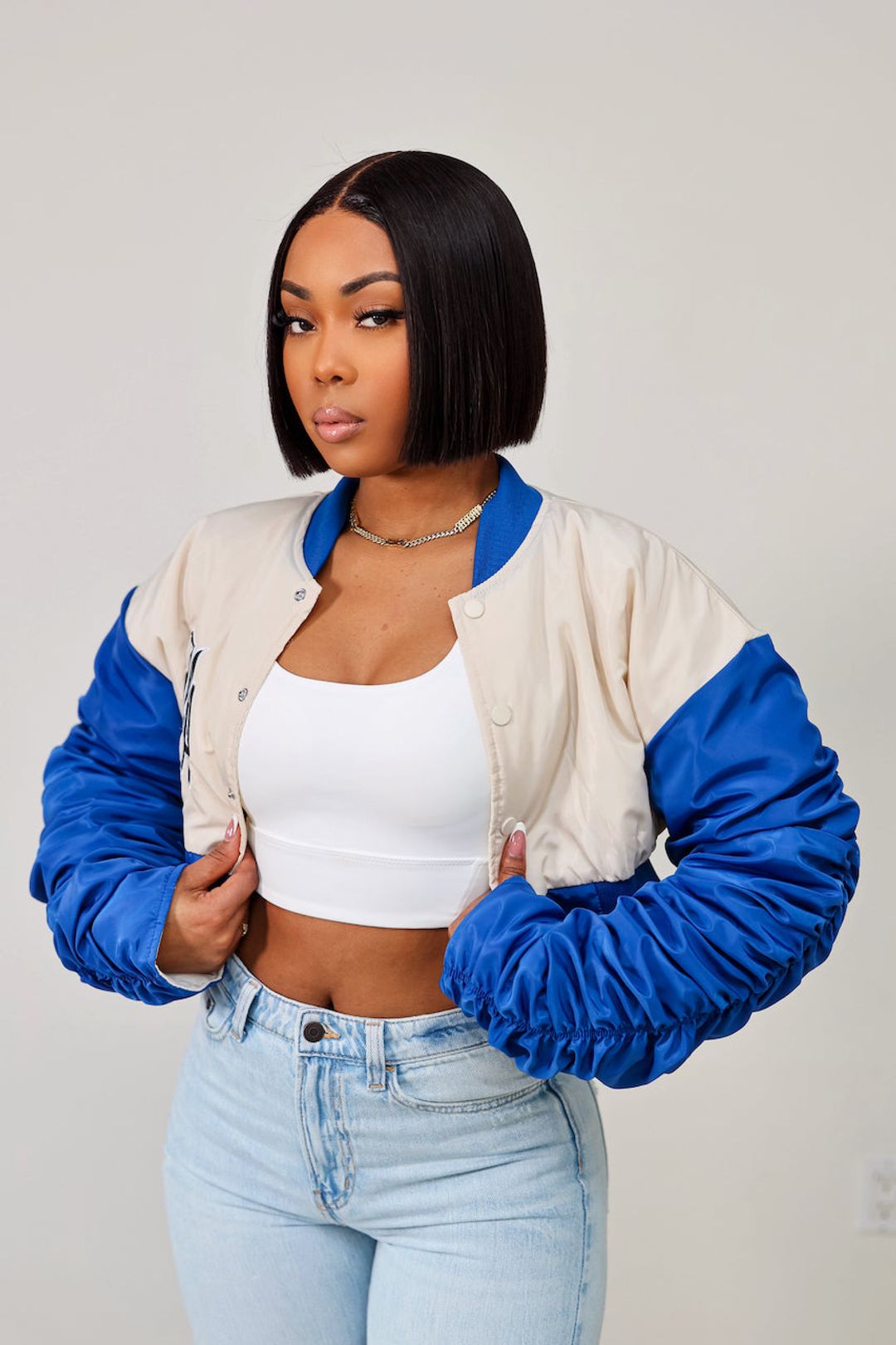 ‘CALI LOVE’ cropped jacket