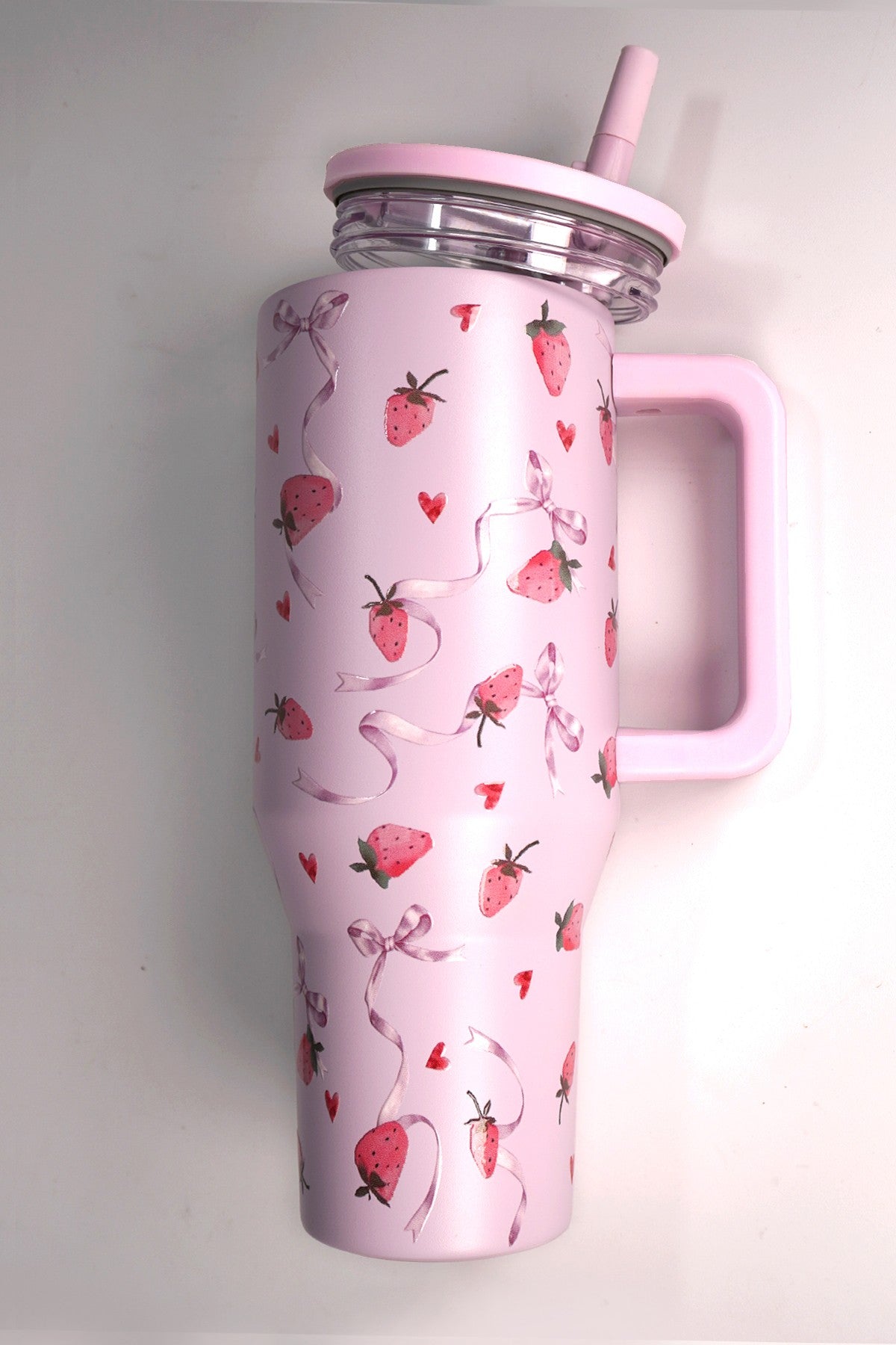 ‘VERY CUTESY’ 40oz spill free stainless steel vacuum tumbler