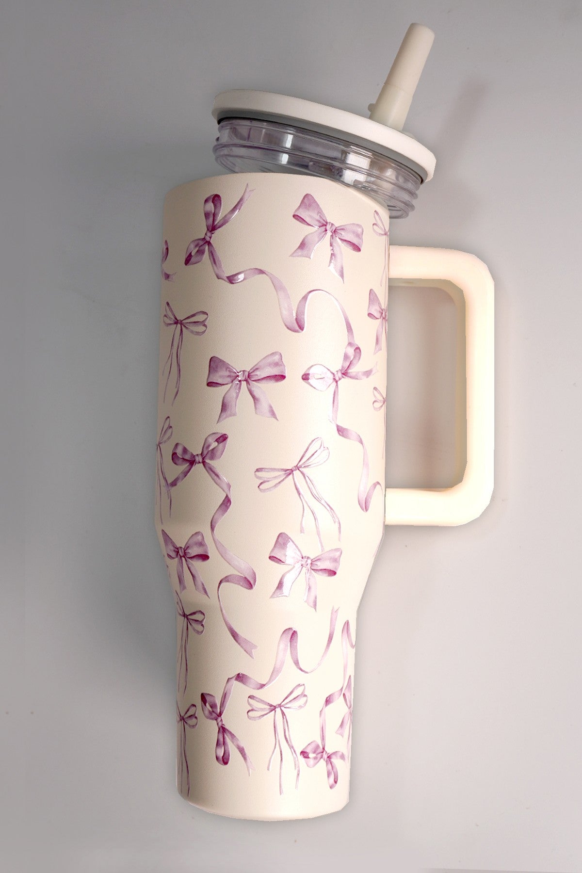 ‘VERY CUTESY’ 40oz spill free stainless steel vacuum tumbler