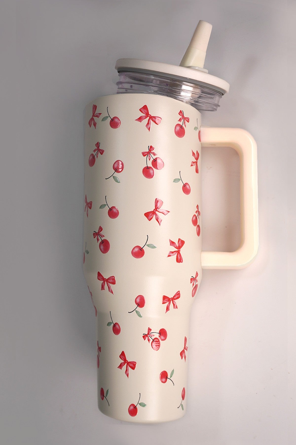 ‘VERY CUTESY’ 40oz spill free stainless steel vacuum tumbler