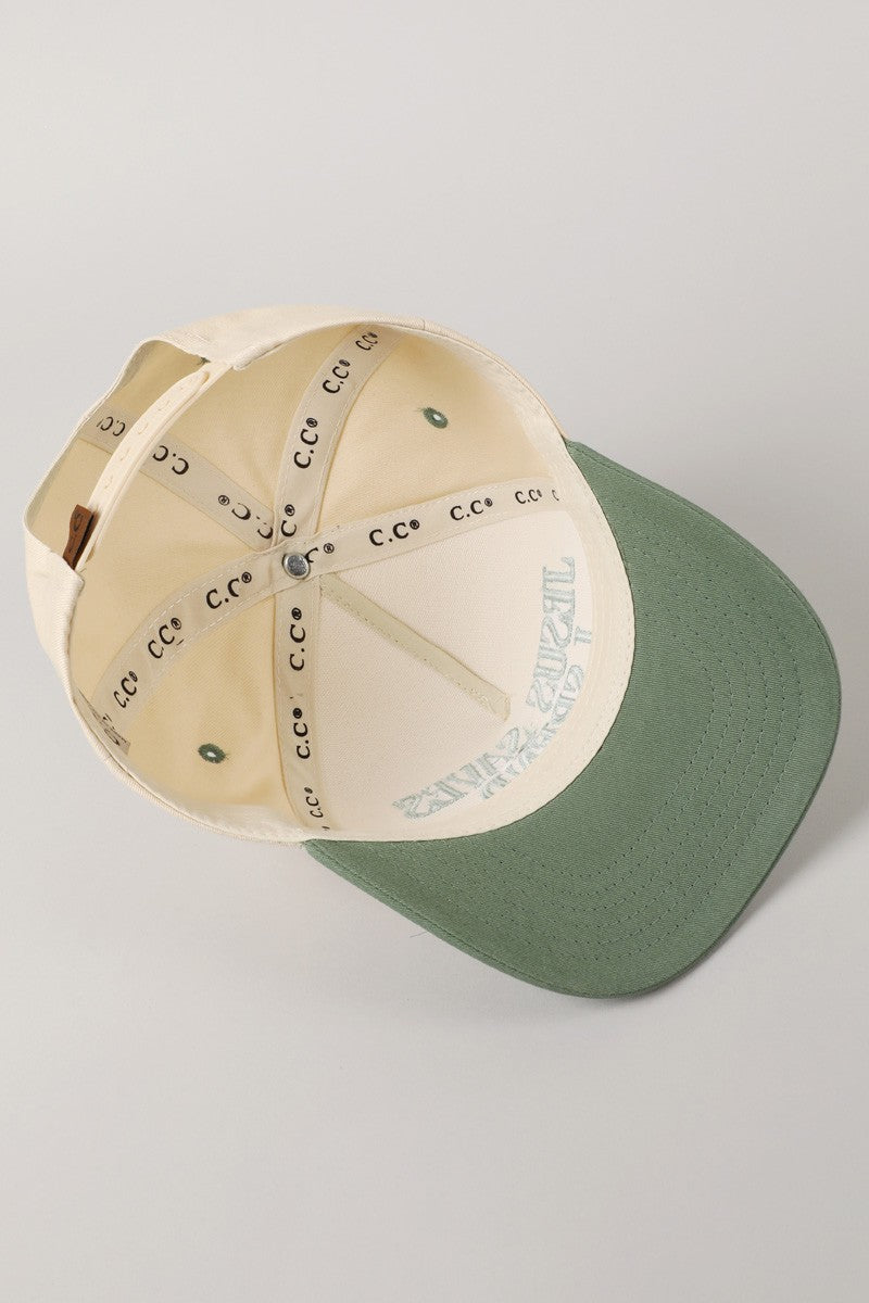 ‘JESUS SAVES, I SPEND’ embroidered hat